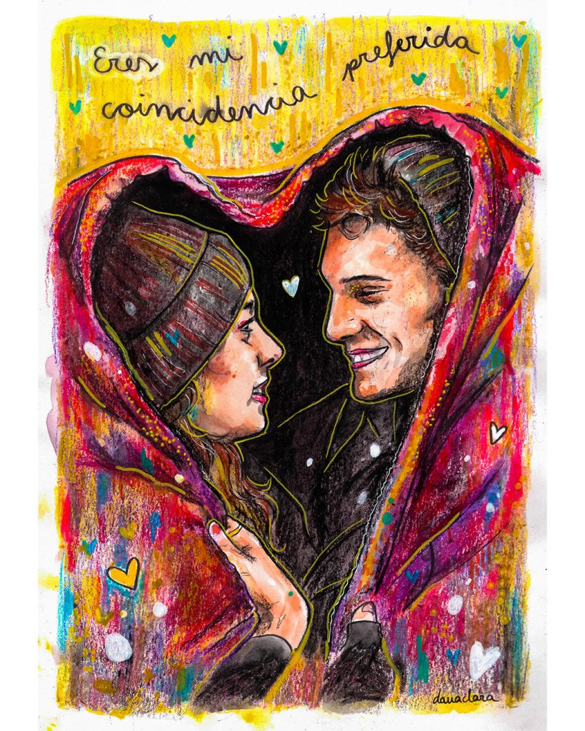 Pareja de enamorados por san valentín