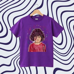 Camiseta de color lila