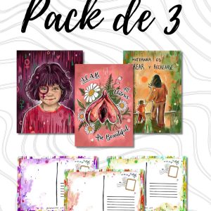 Pack 3 Postales ilustradas (Tamaño A6)