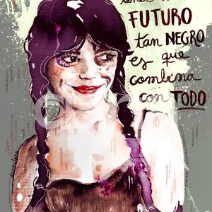 Lámina "El negro combina con todo"
