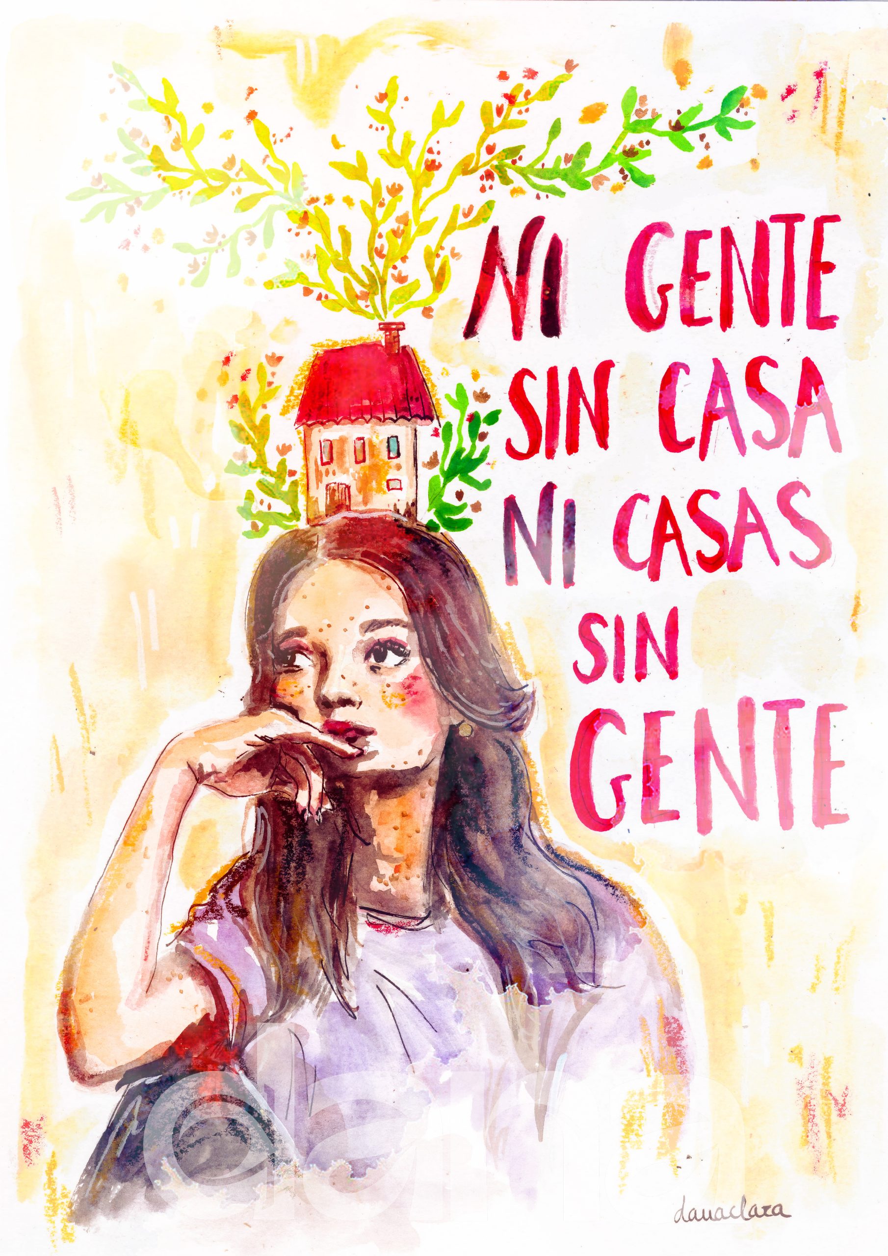 Lámina "Ni gente sin casa ni casa sin gente"